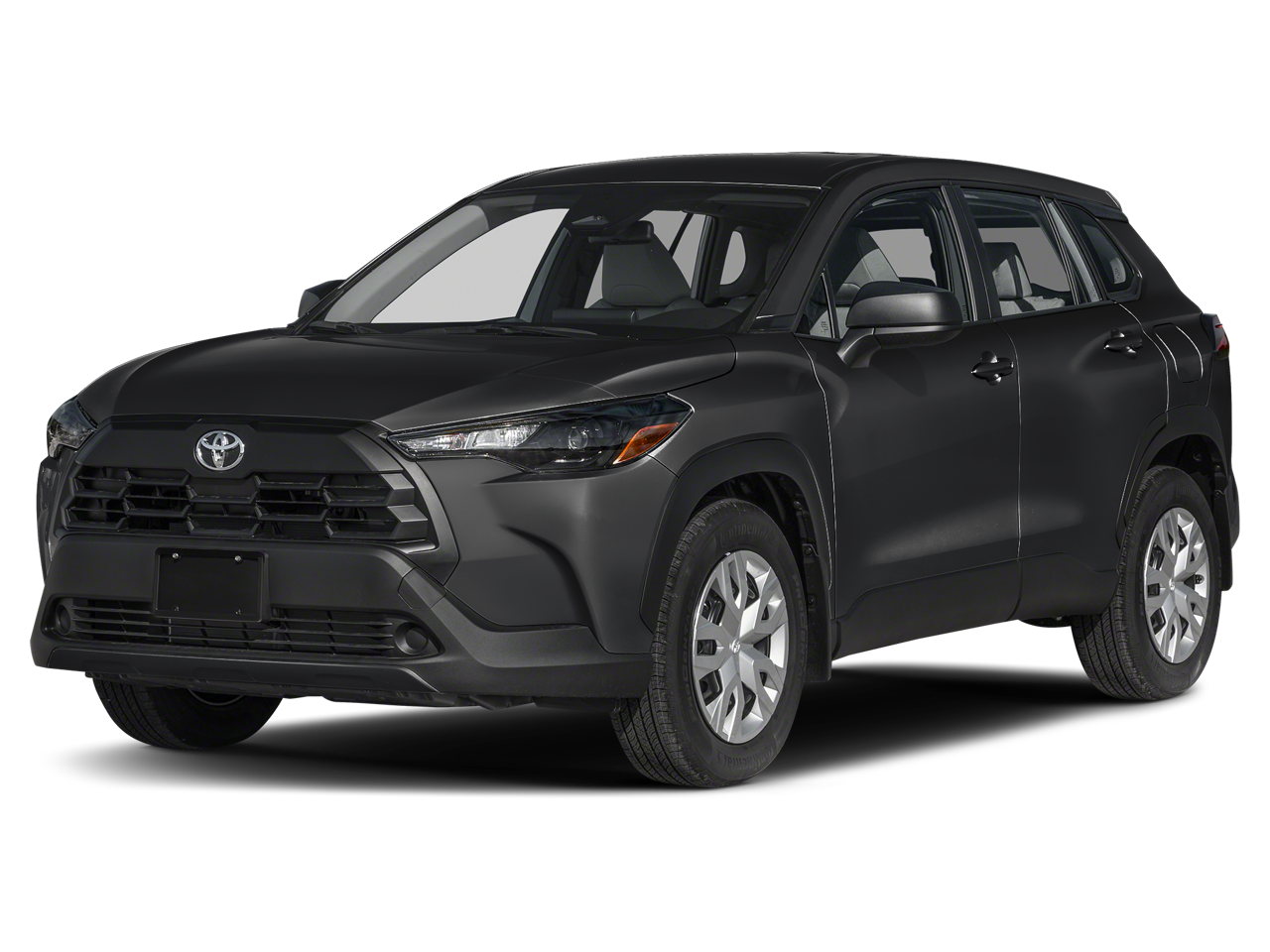 2026 Toyota Corolla Cross L in Jet Black — front three-quarter view
