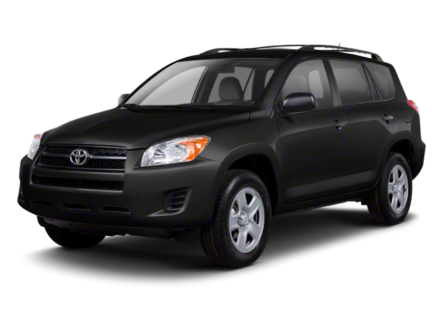 2012 Toyota RAV4 Base in Black — front three-quarter view