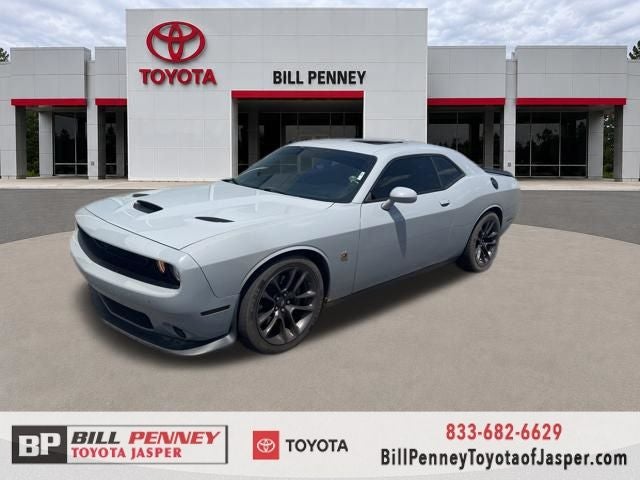 2022 Dodge Challenger R/T Scat Pack in Smoke Show — front three-quarter view