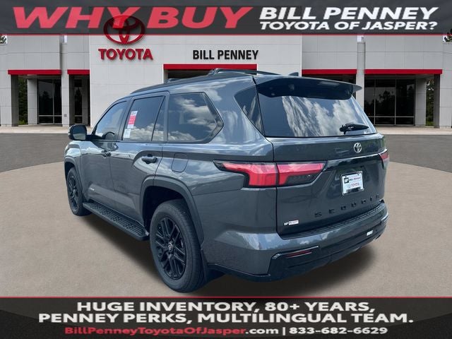 2026 Toyota Sequoia — rear three-quarter view
