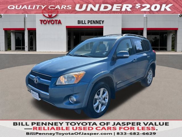 2011 Toyota RAV4 Limited in Pacific Blue Met — front three-quarter view